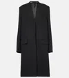 Totême Deep Pleated Coat In Black 