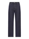 Totême Demin Jeans With Twisted Seams In Blue