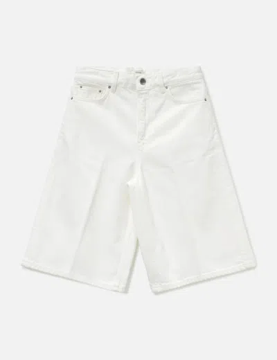Totême Denim Board Shorts In White