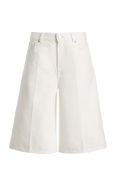 Totême Toteme Denim Board Shorts In White