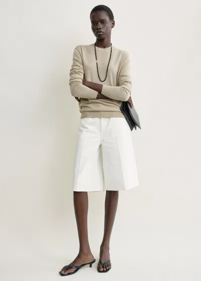 Totême Denim Board Shorts White