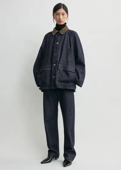 Totême Denim Country Jacket Soft Raw In Blue