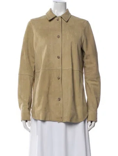 Pre-owned Totême Desert Suede Jacket In Neutral