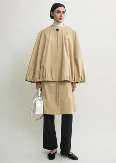 Totême Detachable Cape Coat Beige In Neutral