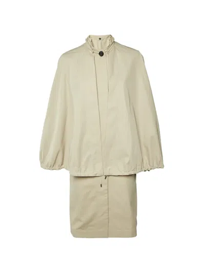 Pre-owned Totême Detachable Cape Coat In Neutrals