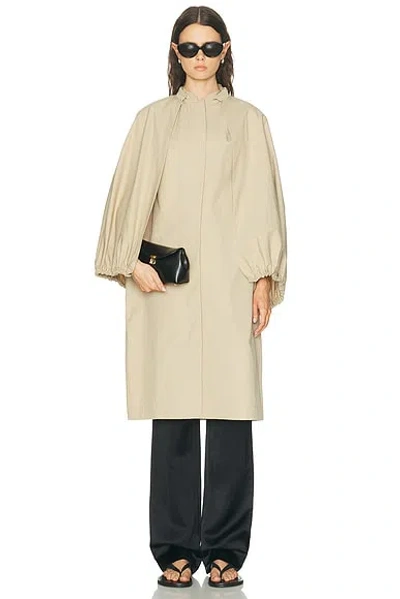 Totême Detachable Cape Coat In Sand