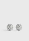 Totême Diamond Lace Studs Silver In Metallic