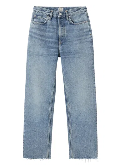 TOTÊME TOTEME DISTRESSED BLUE CLASSIC CUT DENIM