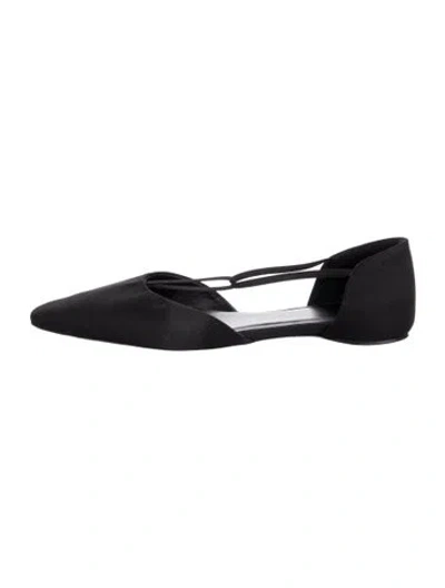 Pre-owned Totême D'orsay Flats In Black