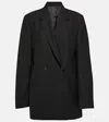 Totême Toteme Double Breasted Recycled Wool Blazer In Black