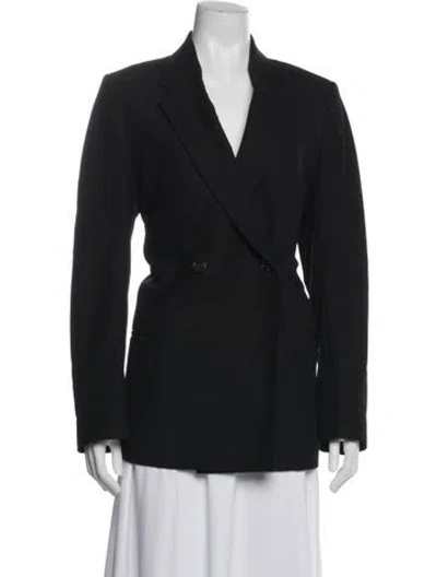 Pre-owned Totême Double Breasted Blazer Coat In Black
