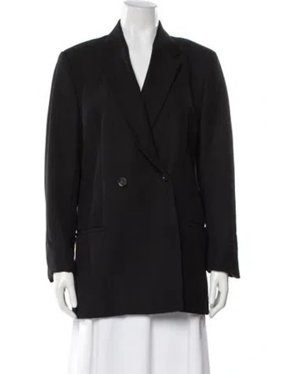 Pre-owned Totême Double Breasted Blazer Wool Blazer In Gray