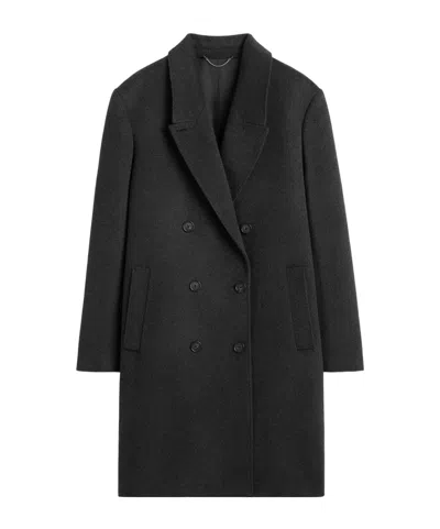 Totême Double-breasted Cashmere Coat In Gray