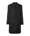 Totême Double-breasted Cashmere Coat In Gray