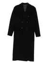 Totême Double-breasted Coat In Black