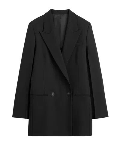 Totême Double-breasted Suit Jacket In Black