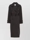 Totême Double-breasted Trench Coat Adjustable Belt In Gray