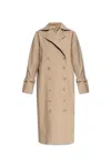 Totême Toteme Double-breasted Trench Coat In Brown