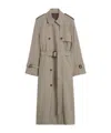Totême Double-breasted Trench Coat In Gray