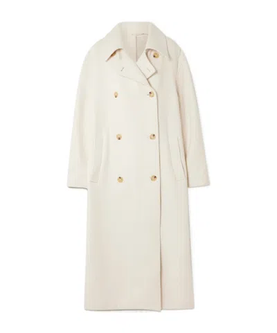 TOTÊME DOUBLE-BREASTED WOOL COAT