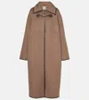 Totême Double-clasp Wool Coat In Oak Melange