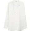 Totême Toteme Double Collar Button-up Shirt In White