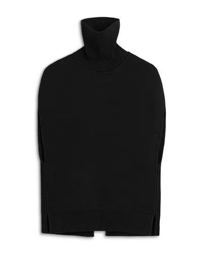 Totême Double Knit Cape In Black