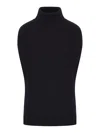 Totême Double-knit Wool Vest In Black