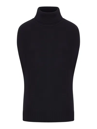 Totême Double-knit Wool Vest In Black