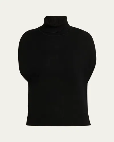 TOTÊME DOUBLE-KNITTED TURTLENECK CAPE