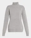 Totême Double-knitted Turtleneck Sweater In Gray