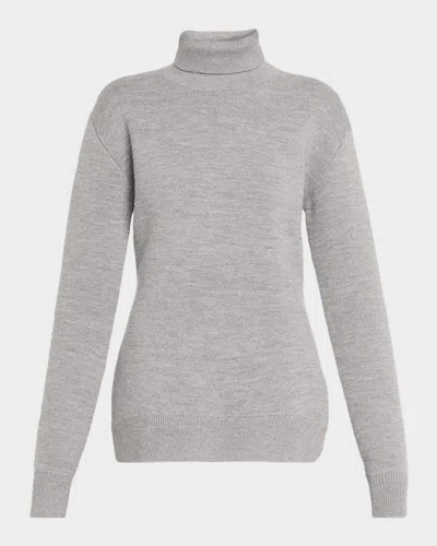 Totême Double-knitted Turtleneck Sweater In Gray