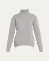 Totême Double-knitted Turtleneck Sweater In Gray