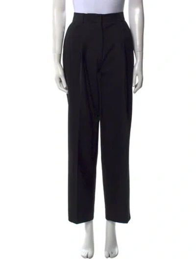 Pre-owned Totême Double Pleated Tailored Trouser Straight Leg Pants In Black