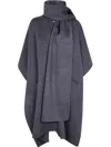 Totême Doublé Scarf Coat In Gray