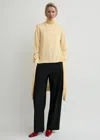 Totême Double-sleeve Turtleneck Champagne In Yellow
