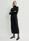 Totême Double-sleeve Turtleneck Dress Black In Black