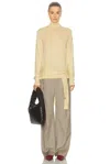Totême Double-sleeve Turtleneck Sweater In Gold