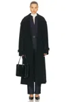 Totême Double Winter Trench In Black