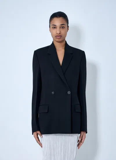 Totême Double-breasted Blazer In Black