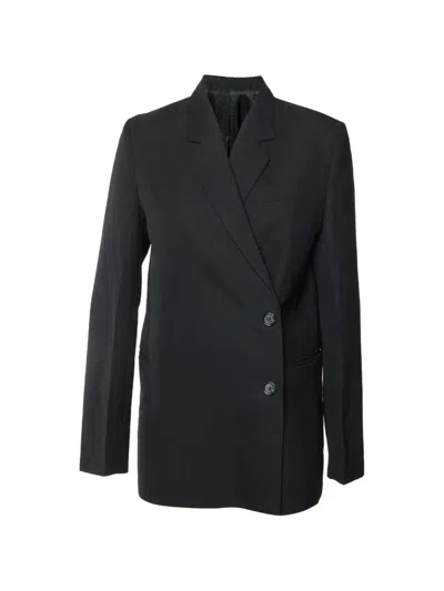 Pre-owned Totême Double-breasted Blazer In Black