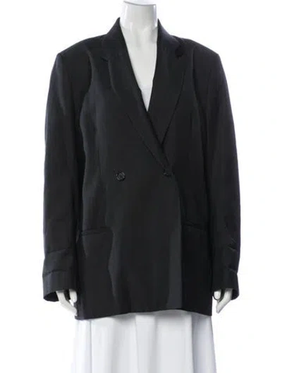 Pre-owned Totême Double-breasted Blazer Wool Blazer In Gray