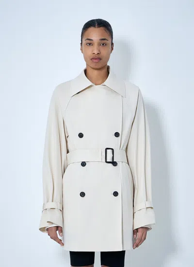 Totême Double-breasted Cotton Trench Coat In Multi