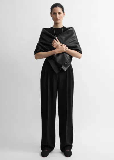 Totême Double-pleat Fluid Trousers Black