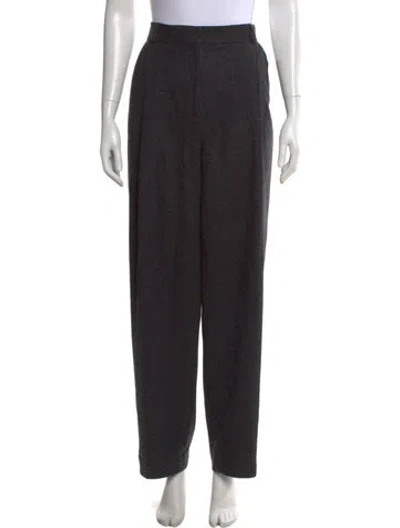 Pre-owned Totême Double-pleated Tailored Trousers Straight Leg Pants In Gray