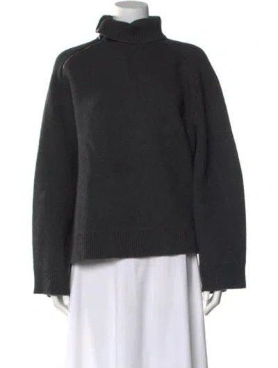 Pre-owned Totême Double-sided Yak Knit Wool Sweater In Gray