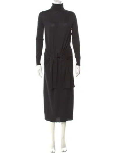 Pre-owned Totême Double-sleeve Turtleneck Wool Sweater In Gray
