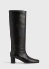 Totême Downtown Nappa Knee-high Boots Black In Black