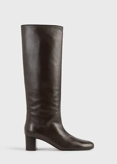 Totême Downtown Nappa Knee-high Boots Brown