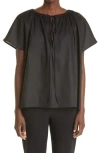 Totême Tie-fastening Oversized Blouse In Black